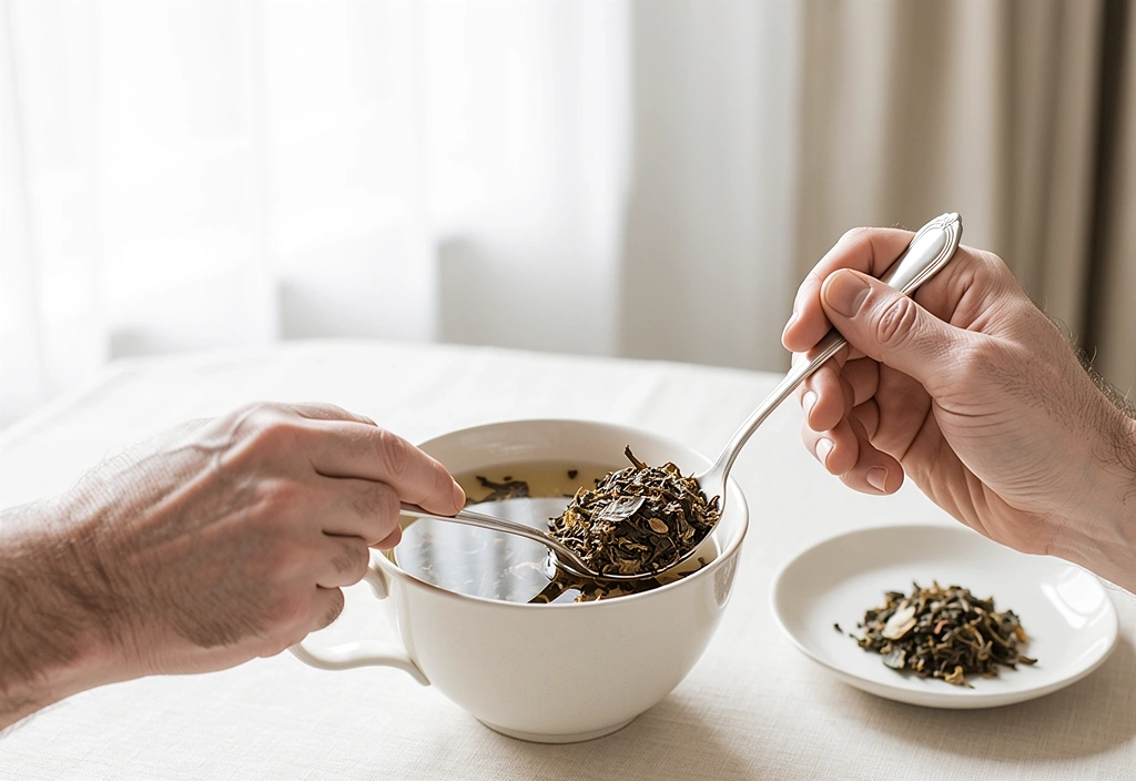 Preparing natural herbal tea